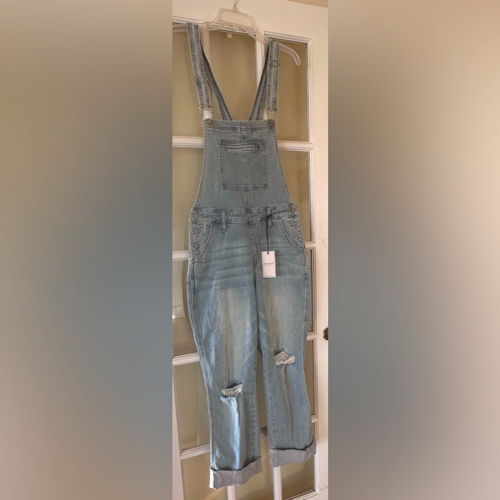 NWT Judy Blue Distressed Overalls